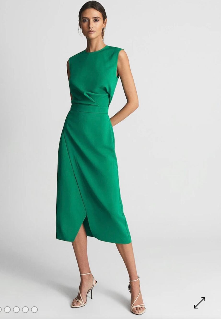 REISS Layla Bodycon Dress in Green Size 4 NWT